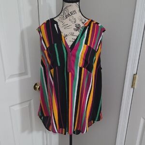 Multicolor Striped Women's Top